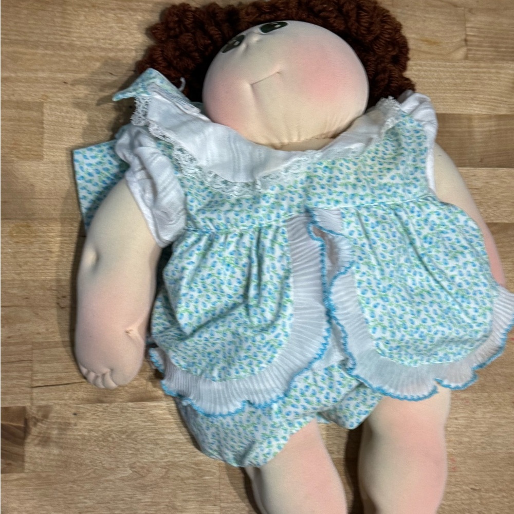 Vintage original soft face red head cabbage patch doll